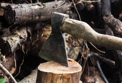 Hout kappen